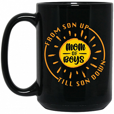 15 oz. Black Mug