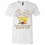 And Into The Sewing Room I Go Shirt, White, V-Neck T-Shirt