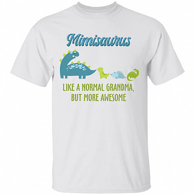 mimisaurus tshirt, White, Unisex T-Shirt