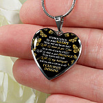 Surrounded By Your Glory What Will My Heart Feel Will I Dance For You Jesus Heart Pendant Necklace - Heart Luxury Necklace (Silver)