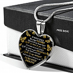 Surrounded By Your Glory What Will My Heart Feel Will I Dance For You Jesus Heart Pendant Necklace - Heart Luxury Necklace (Silver)