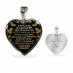 Surrounded By Your Glory What Will My Heart Feel Will I Dance For You Jesus Heart Pendant Necklace - Heart Luxury Necklace (Silver)