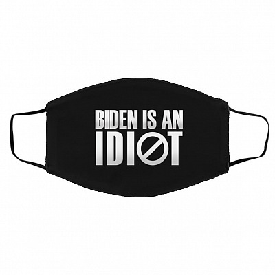 biden mask, Black, Cloth Face Cover – Medium/Large