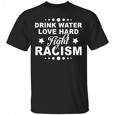 drink water shirt, Black, Unisex T-Shirt