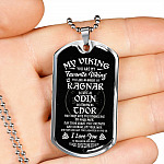 My Viking You Are My Favorite Viking You Are as Brave as Rag-nar Wise as Odin Dog Tag Pendant Necklace - Dog Tag (Silver) My Viking You Are My Favorite Viking You Are as Brave as Rag-nar Wise as Odin Dog Tag Pendant Necklace - Dog Tag (Silver)