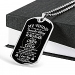 My Viking You Are My Favorite Viking You Are as Brave as Rag-nar Wise as Odin Dog Tag Pendant Necklace - Dog Tag (Silver) My Viking You Are My Favorite Viking You Are as Brave as Rag-nar Wise as Odin Dog Tag Pendant Necklace - Dog Tag (Silver)