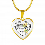 To My Daughter Always Remember You Are Braver Than You Believe Mama Loves You Heart Pendant Necklace - Heart Luxury Necklace (Gold Plated)