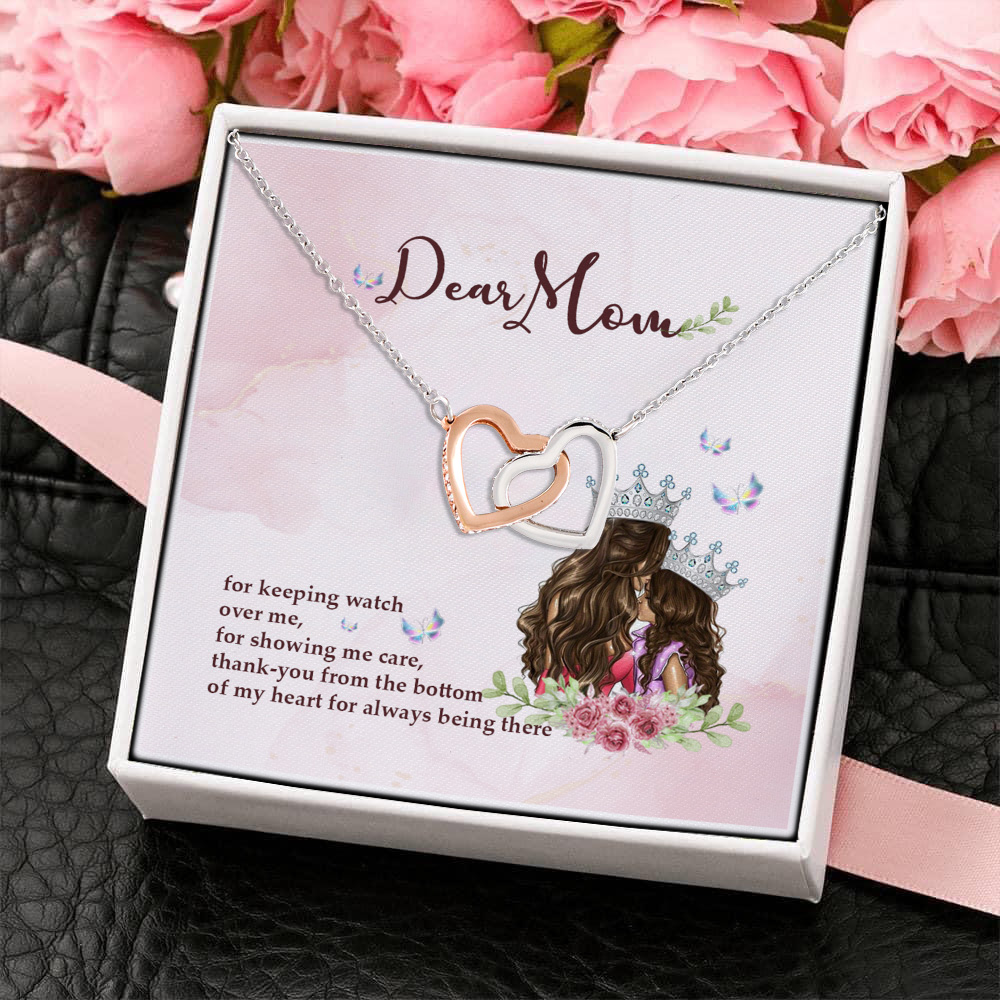 4KNG. Dear Mom(5) Interlocking Hearts Necklace 4