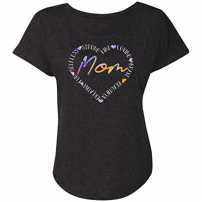 Ladies Triblend Dolman Sleeve