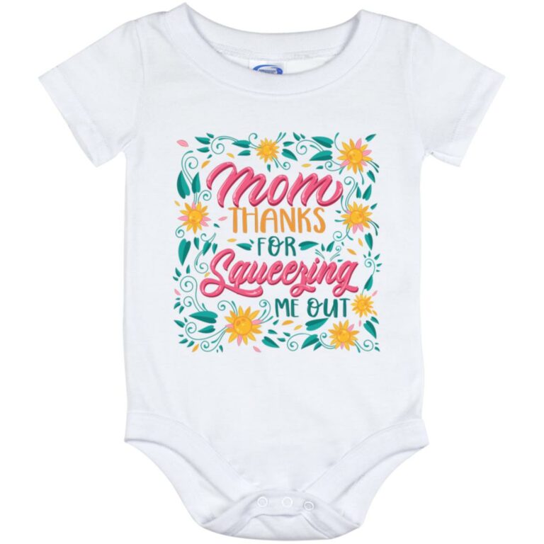 Squeezing Onesie, White, Baby Onesie - 12 Month