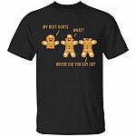 butt tshirt, Black, Unisex T-Shirt