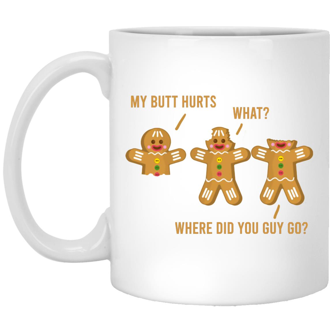butt mug, White, 11 oz. White Mug butt mug, White, 11 oz. White Mug