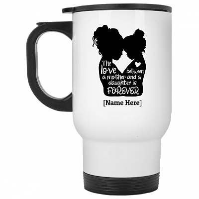 14 oz. White Travel Mug