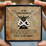 4 HG uu tien. To My Viking Infinity Heart Necklace (Silver) 3
