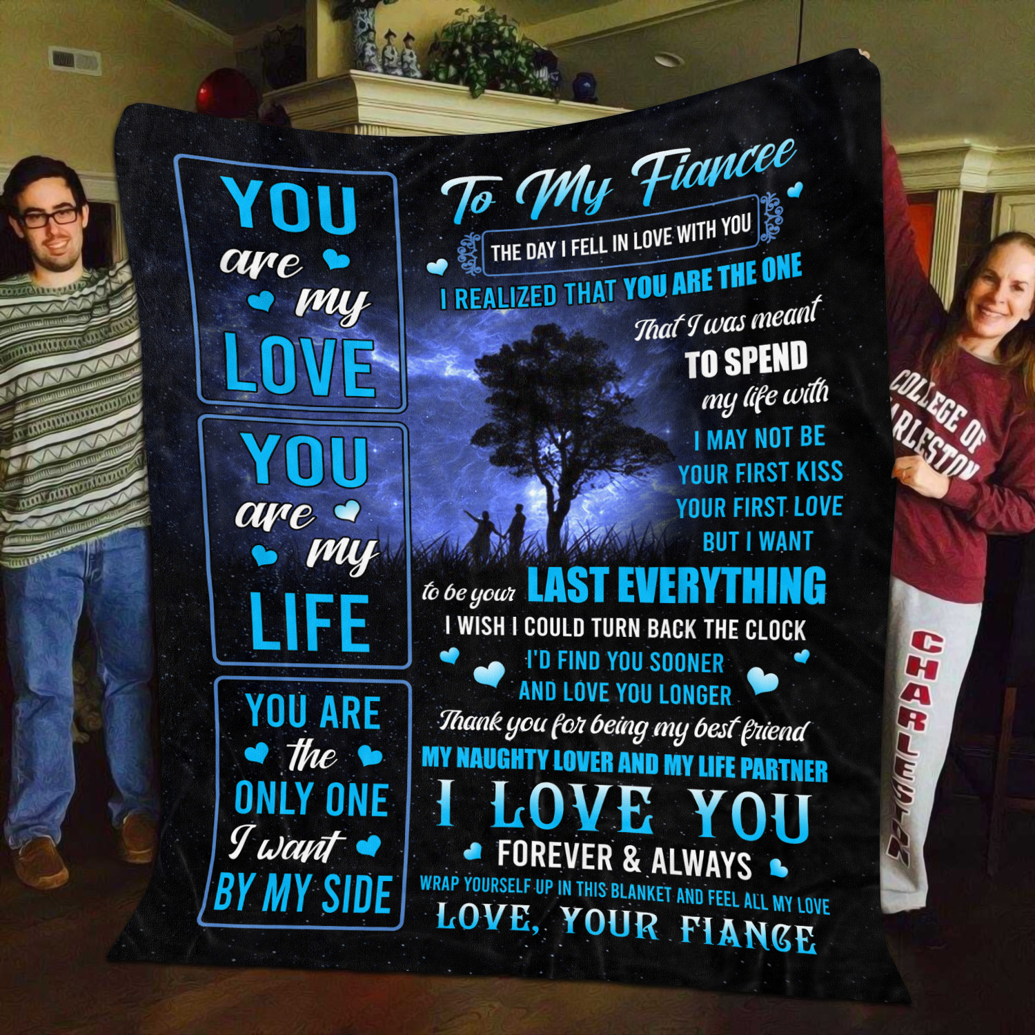 4O. To My Fiancee The Day (7) Blanket Mockup 11