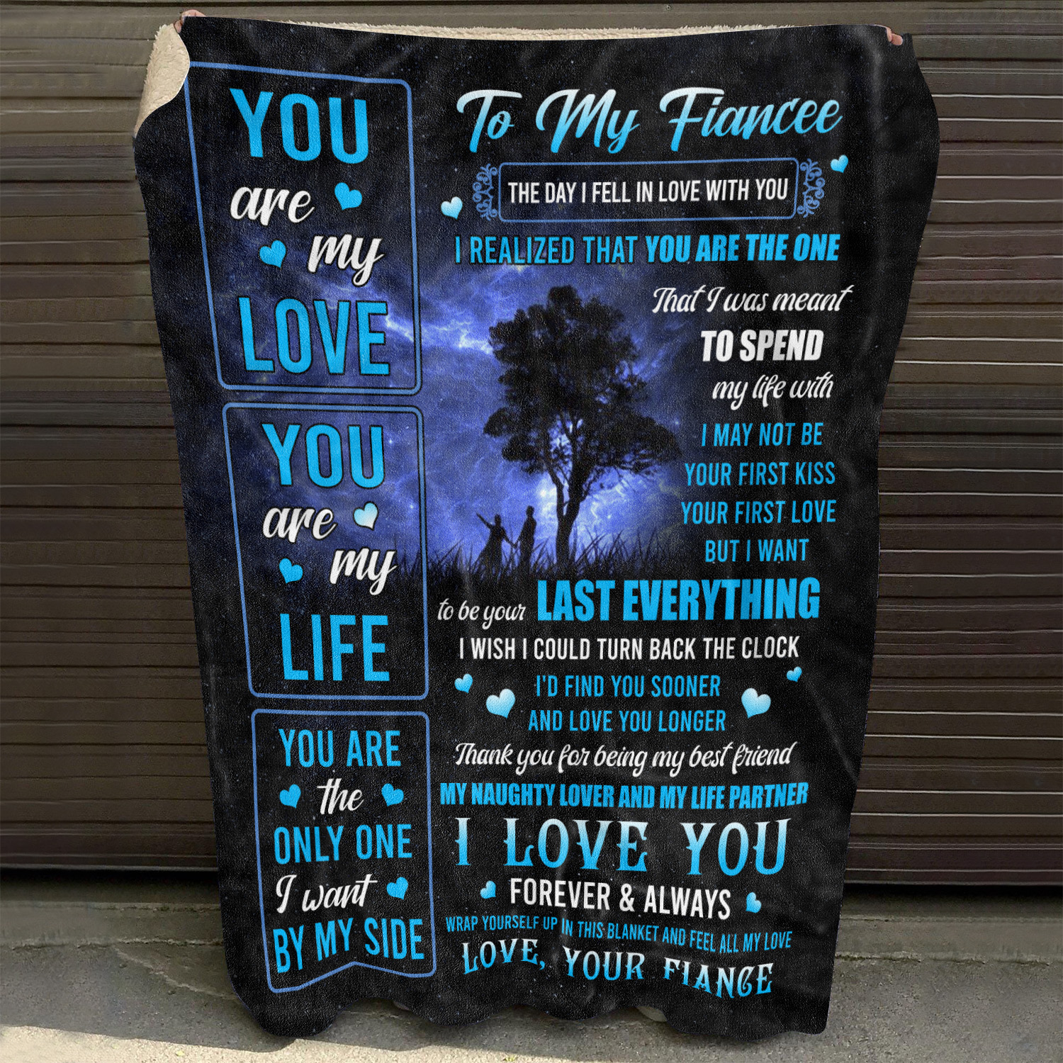 4O. To My Fiancee The Day (7) Blanket Mockup 10