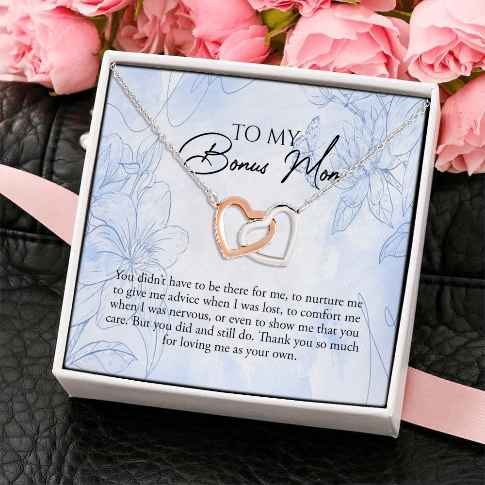 16Th. Bonus Mom You Didn't Have To Be There Interlocking Hearts Necklace 4