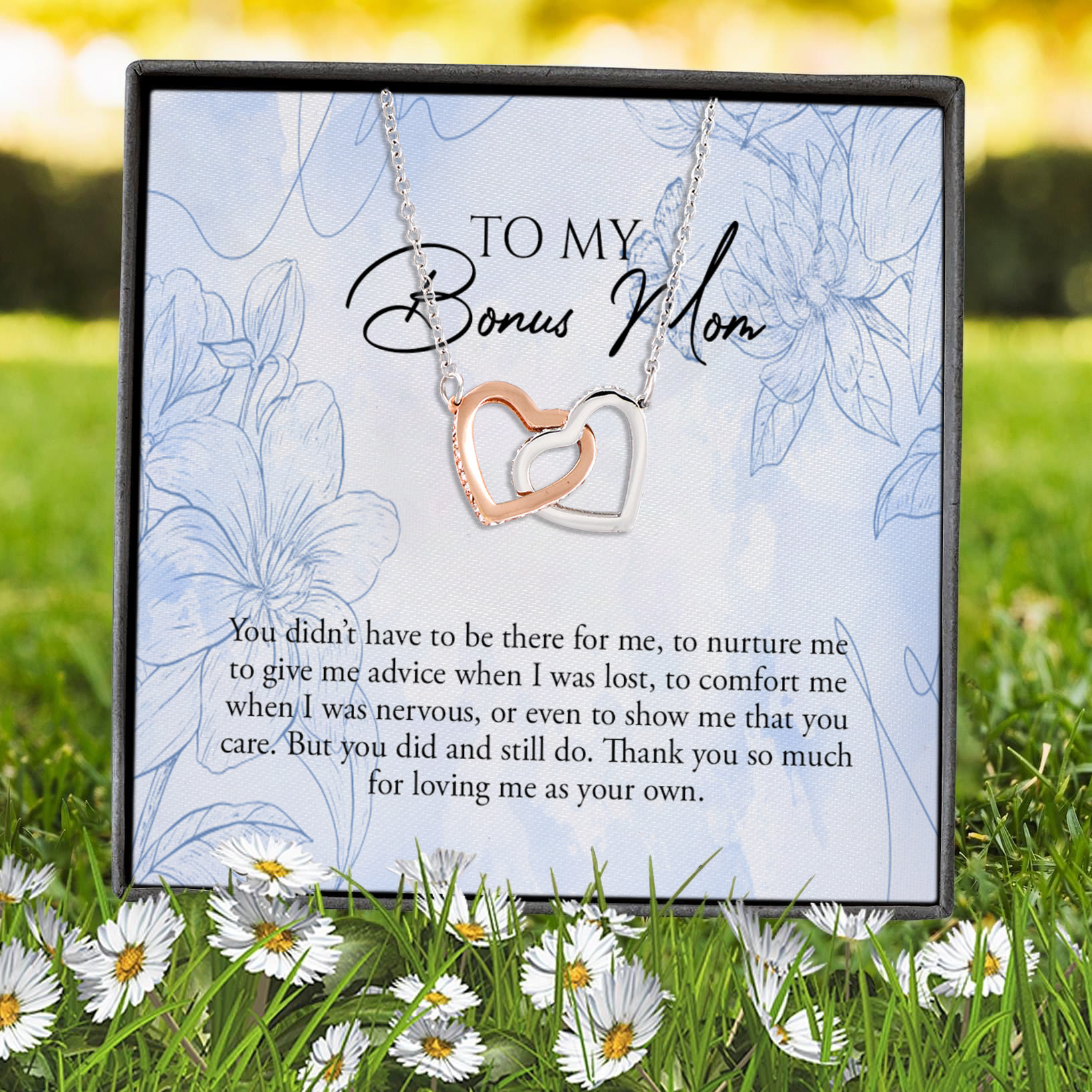 16Th. Bonus Mom You Didn't Have To Be There Interlocking Hearts Necklace 7