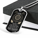 To My Viking I Know You're Tired You're Fed Up You're So Close To Breaking From Shieldmaiden Dog Tag Pendant Necklace - Dog Tag (Silver) To My Viking I Know You're Tired You're Fed Up You're So Close To Breaking From Shieldmaiden Dog Tag Pendant Necklace - Dog Tag (Silver)
