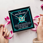 1VT. To My Shieldmaiden I Know You're Tired Interlocking Hearts Necklace 5