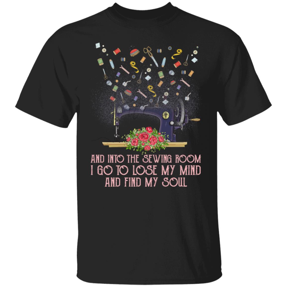 And Into The Sewing RoGifts, Black, Unisex T-Shirt