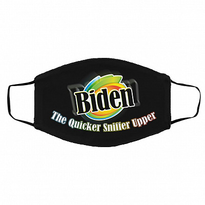The Quick Sniffer mask, Black, Cloth Face Cover – Medium/Large