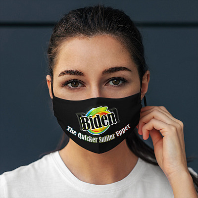 Alternative view of The Quick Sniffer Upper Joe Biden Washable Reusable Custom Printed Cloth Face Mask Cover