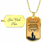 Mom To My Son Never Forget that I Love You Life Is Filled with Hard Times Dog Tag Pendant Necklace - Dog Tag (Gold Plated) Mom To My Son Never Forget that I Love You Life Is Filled with Hard Times Dog Tag Pendant Necklace - Dog Tag (Gold Plated)