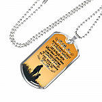 Mom To My Son Never Forget that I Love You Life Is Filled with Hard Times Dog Tag Pendant Necklace - Dog Tag (Silver) Mom To My Son Never Forget that I Love You Life Is Filled with Hard Times Dog Tag Pendant Necklace - Dog Tag (Silver)
