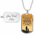 Mom To My Son Never Forget that I Love You Life Is Filled with Hard Times Dog Tag Pendant Necklace - Dog Tag (Silver) Mom To My Son Never Forget that I Love You Life Is Filled with Hard Times Dog Tag Pendant Necklace - Dog Tag (Silver)