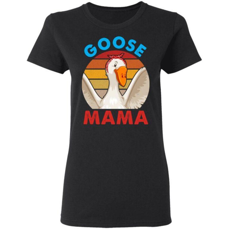Mama Goose Ladies T-Shirt - Premium Ladies Triblend Dolman Sleeve Shirt, Black, Ladies T-Shirt