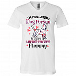 Labrador Retriever Mommy T-Shirt, White, V-Neck T-Shirt