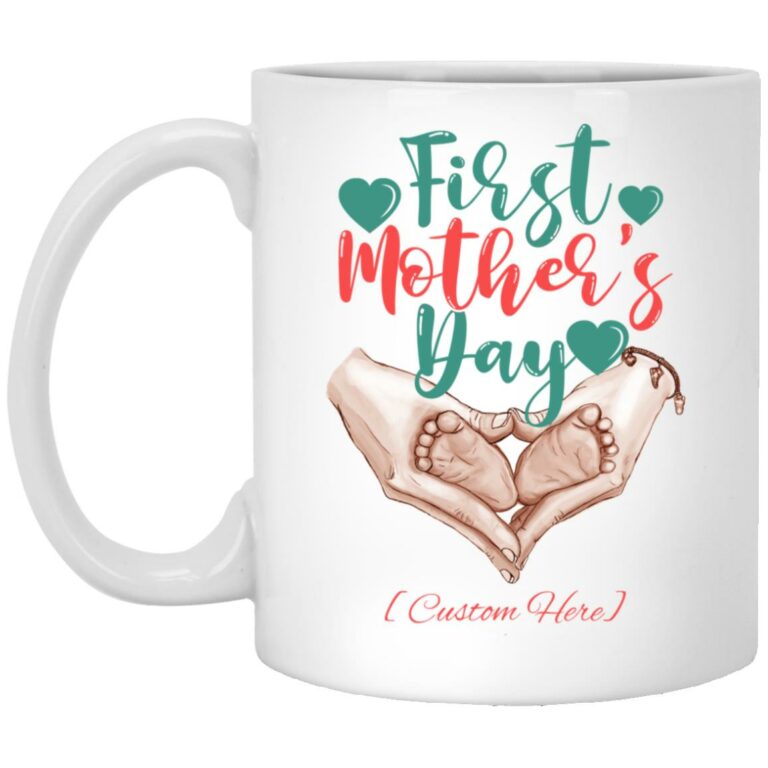 Personalized First Mother's Day New Mug, White, 11 oz. White Mug