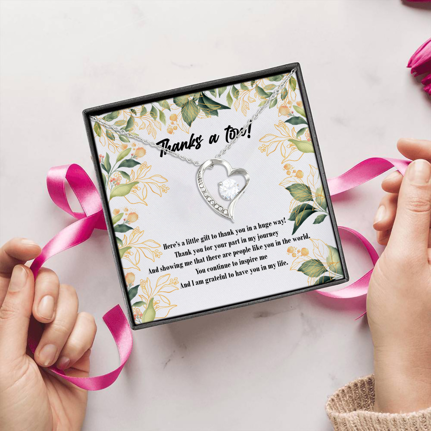5HP. Thank A Ton 4 Forever Love Necklace (Silver) 5
