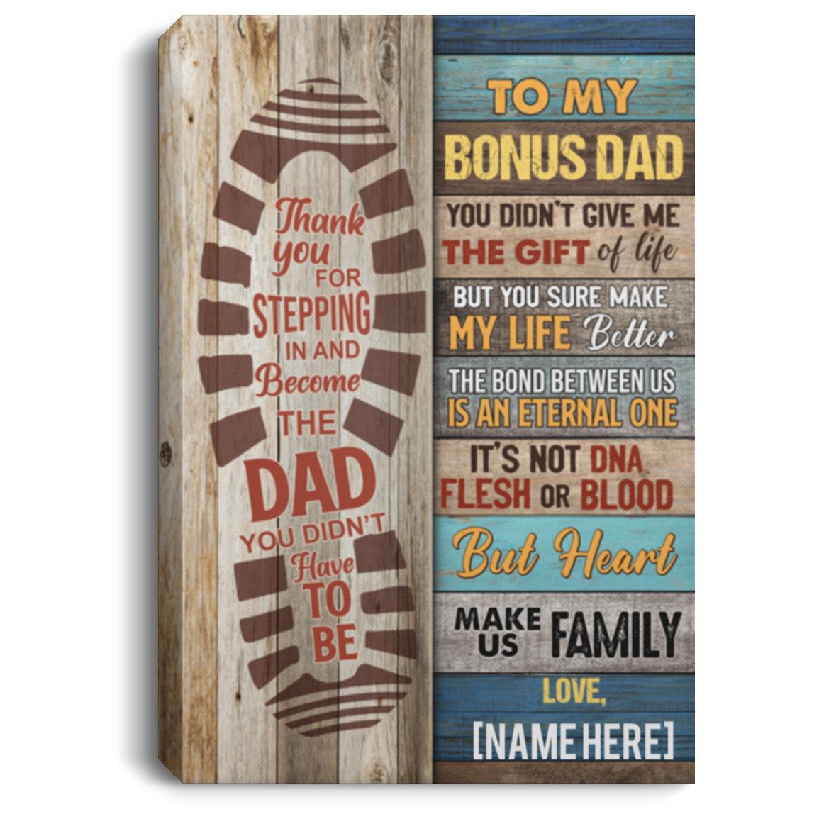 Personalized To My Canvas, White, 0.75'' Framed Canvas Personalized To My Canvas, White, 0.75'' Framed Canvas