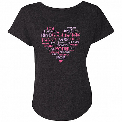 Ladies Triblend Dolman Sleeve
