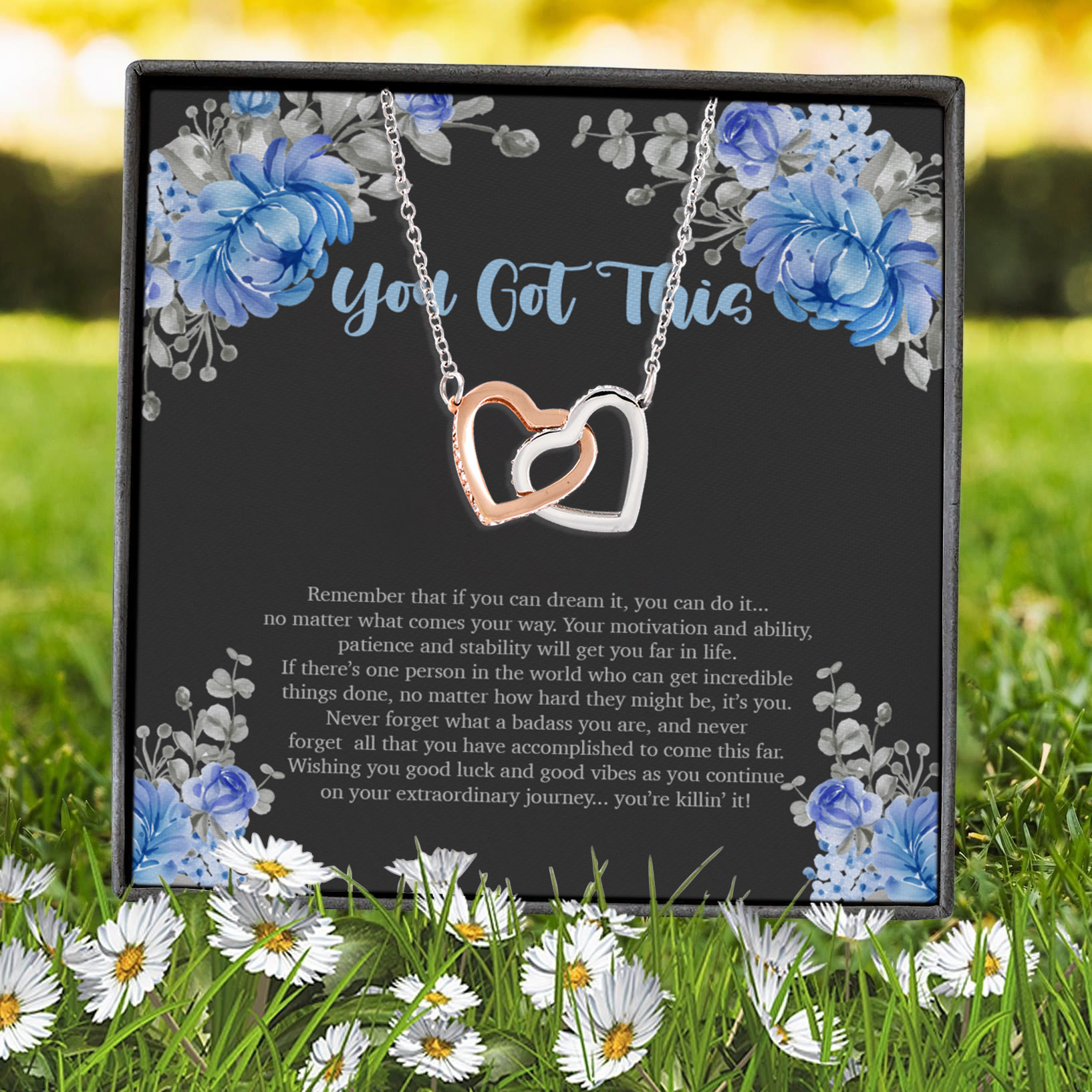 3HP. You Got This Interlocking Hearts Necklace 7