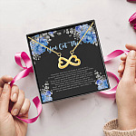 3HP. You Got This Infinity Heart Necklace (Gold) 5