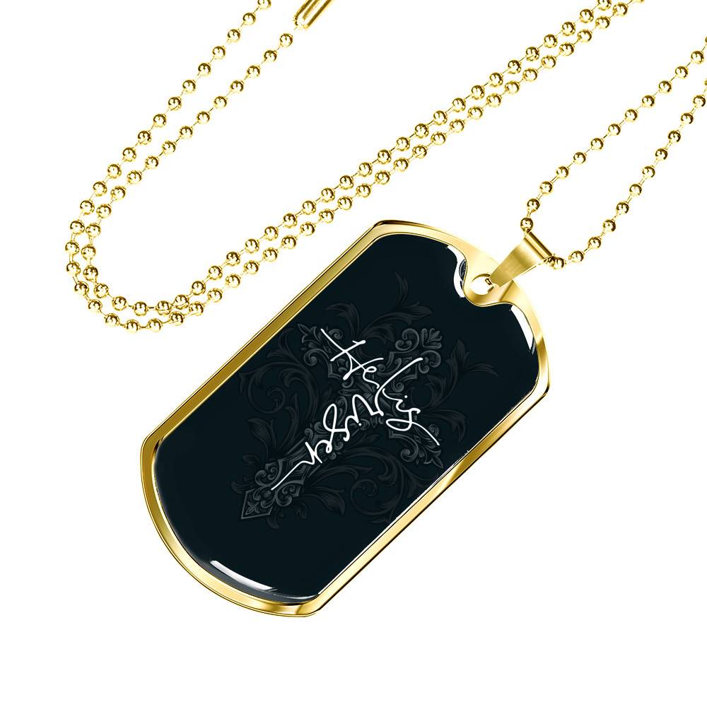 He Is Risen Cross - Christianity Gift - Christians Gift Dog Tag Pendant Necklace - Dog Tag (Gold Plated) He Is Risen Cross - Christianity Gift - Christians Gift Dog Tag Pendant Necklace - Dog Tag (Gold Plated)