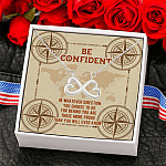 10NH. Be Confident Card (4) Infinity Heart Necklace (Silver) 6