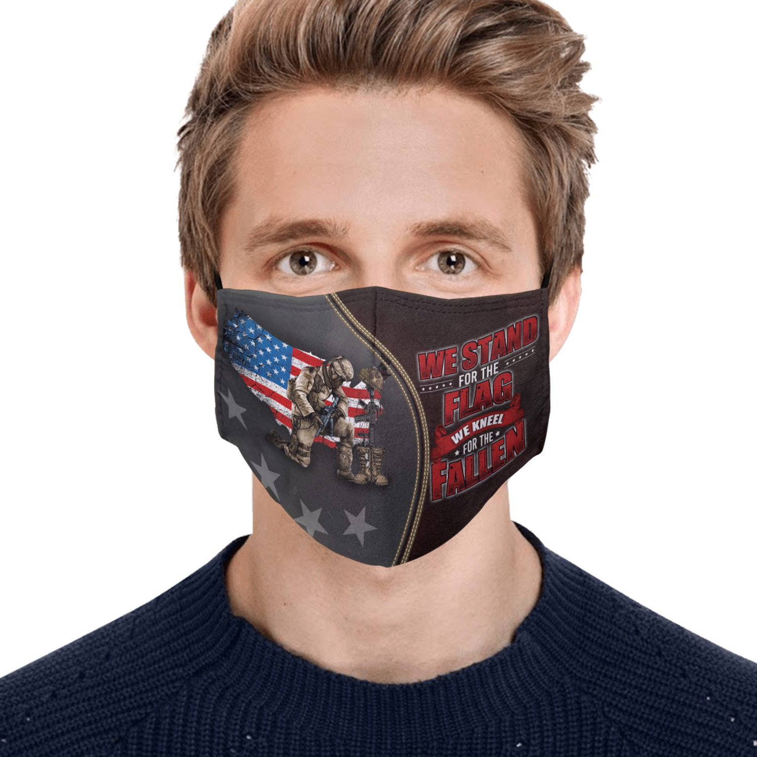 5VT. We Stand For The Flag mask mockup2