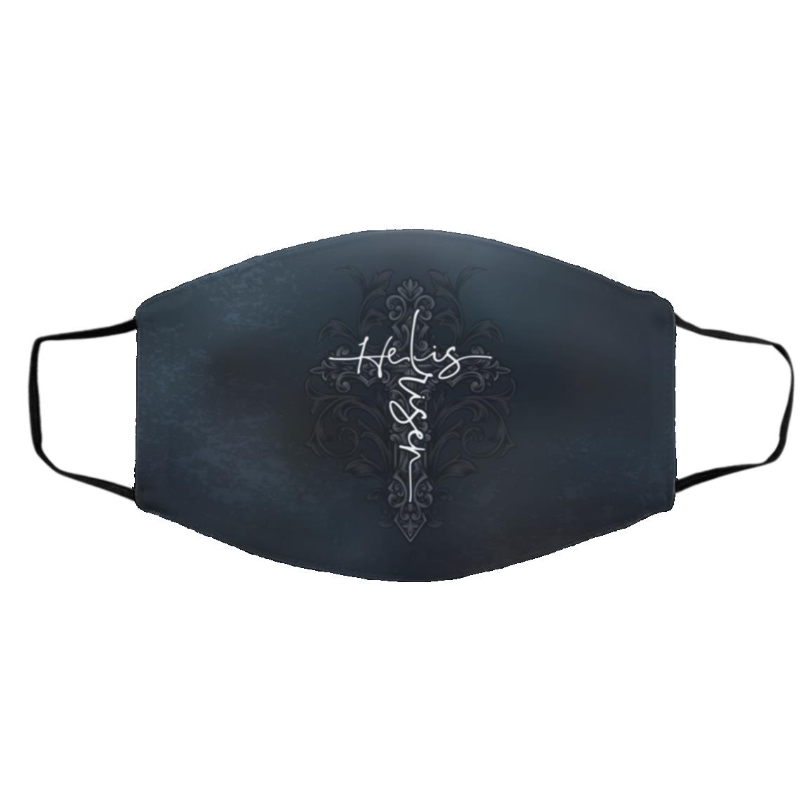 He Is Risen Cross, White, Cloth Face Cover – Medium/Large He Is Risen Cross, White, Cloth Face Cover – Medium/Large