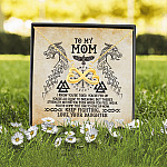 1UT. Viking To Mom_Scale Infinity Heart Necklace (Gold) 2