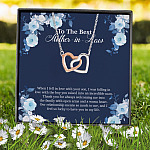 8VT. To The Best Mother In Law Fell In Love With Son Interlocking Hearts Necklace 7