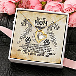 To My Mom I Know You're Tired But There's Strength Within You Even When You Feel Weak Forever Love Necklace