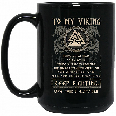 15 oz. Black Mug