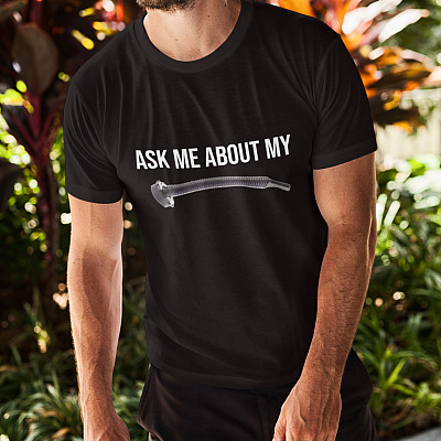 Alternative view of Ask Me About My Donkey Dick - Veteran Shirt - Military Shirt