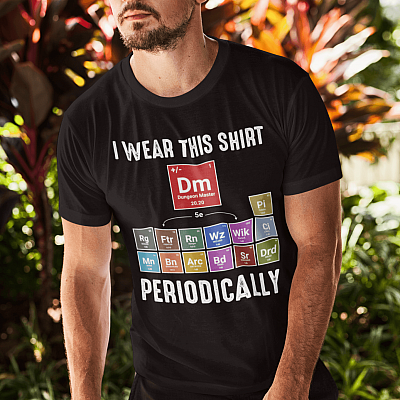 Alternative view of I Wear This Periodically T-Shirt - Periodic Dungeon Master T-Shirt