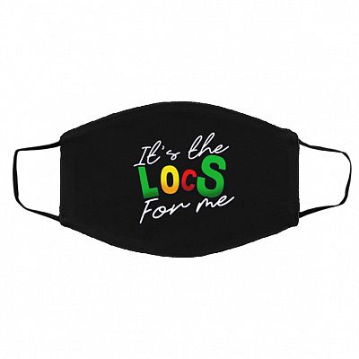 Loc-s mask, Black, Cloth Face Cover – Medium/Large