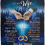 To My Wife Blanket, White, Cozy Plush Fleece Blanket - 50x60 To My Wife Blanket, White, Cozy Plush Fleece Blanket - 50x60